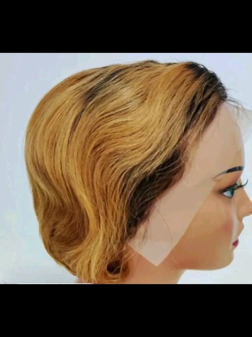 Blonde Short Lace Front Wig - Natural Wave